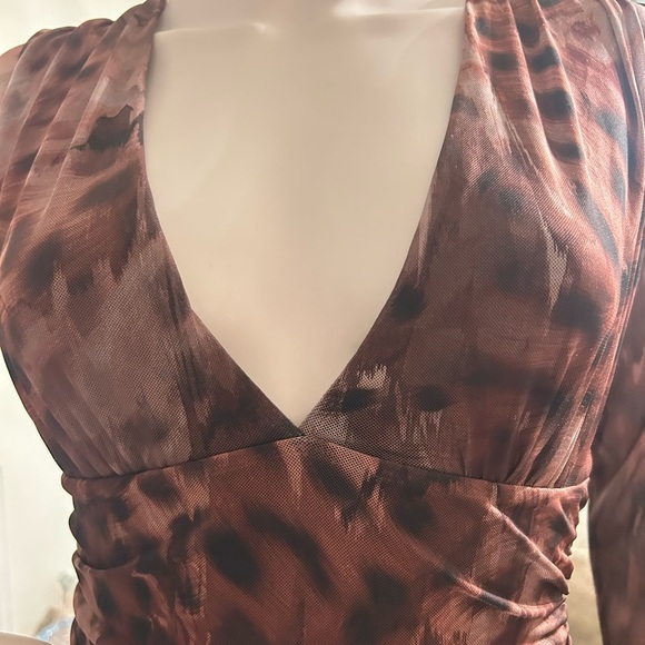 WINDSOR
Sassy Style Print Mesh Long Sleeve Top color MULTI - Picture 8 of 9